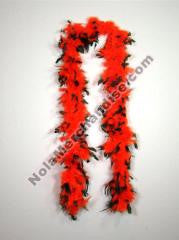 Boas- Orange With Black Tips And Tinsel