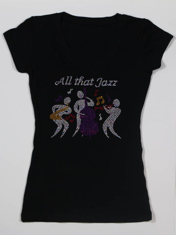 Jazz Musician with Trumpet Rhinestone