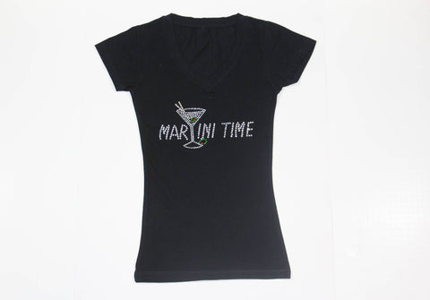 MARTINI TIME Rhinestone